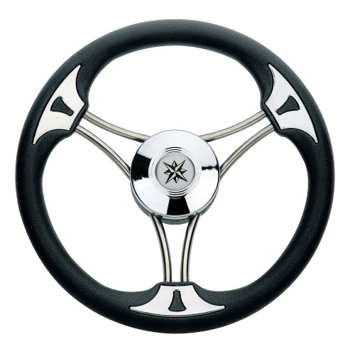 VS03 Steering Wheel -  Diameter 350mm - Black Color - 62.00724.04 - Riviera 